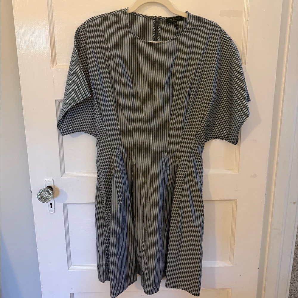 rag & bone Black and White Striped Dress